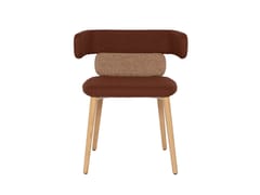 Sedia imbottita in tessuto con braccioli&nbsp;CLUSTER - LUXY