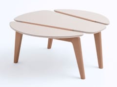Tavolino basso rotondo in legno MACARON | Tavolino - PIAVAL
