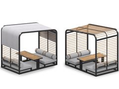 Gazebo con panca con tavolo&nbsp;SOMBRERO BOOTH - MAMAGREEN