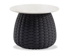 Tavolino da giardino rotondo in corda&nbsp;KOBO - MANUTTI