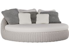 Divano da giardino rotondo in corda&nbsp;KOBO - MANUTTI