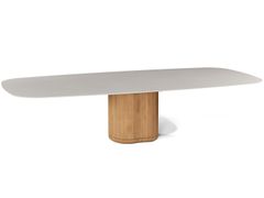 Tavolo da pranzo in teak e ceramica&nbsp;OGADO - MANUTTI