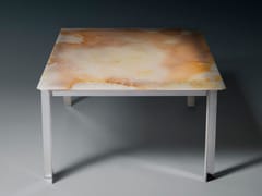 Tavolino quadrato in onice&nbsp;ONICE 45 BASSO - MAS DESIGN