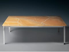 Tavolino rettangolare in onice&nbsp;ONICE 45 LUNGO - MAS DESIGN