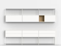 Libreria a giorno sospesa in alluminio&nbsp;MINIMA PENSILE - MDF ITALIA