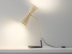 Lampada da tavolo a LED in ottone MEGAFONO - STILNOVO
