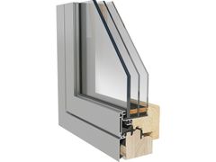 Finestra in alluminio e legno con triplo vetro&nbsp;ANIMA - ETEREA - FALEGNAMERIA MENABALLI