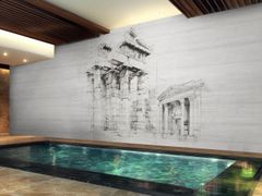 Carta da parati architettonica&nbsp;TEMPLE - MILLE997