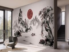 Carta da parati in stile giapponese&nbsp;UKIBUNE - MILLE997