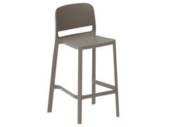 Sgabello alto in polipropilene con schienale&nbsp;KYOTO - INTERNATIONAL TRADING