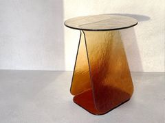Tavolino rotondo in vetro di Murano&nbsp;YOUMY AMBRE - MADEMOISELLE JO