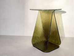 Tavolino rotondo in vetro di Murano&nbsp;YOUMY GREEN - MADEMOISELLE JO