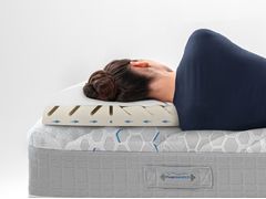 Guanciale sfoderabile traspirante in Memoform ed Eliosoft&nbsp;MAGNISTRETCH PILLOW - MAGNIFLEX BY ALESSANDERX