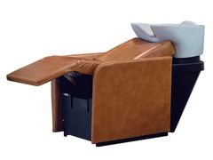 Lavatesta per parrucchieri in pelle&nbsp;ALU WASH STAND - MALETTI