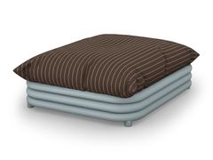 Pouf da giardino rettangolare in tessuto con base in acciaio inox&nbsp;DUNA - MAMBO UNLIMITED IDEAS