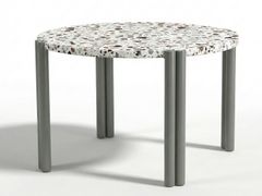 Tavolo da giardino rotondo in marmo&nbsp;DUNA - MAMBO UNLIMITED IDEAS