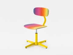 Sedia ufficio operativa girevole in legno a 4 razze&nbsp;TYPO LIMITED EDITION - MARA
