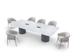 Tavolo da riunione rettangolare in marmo&nbsp;ARTHUR - GIULIO MARELLI ITALIA
