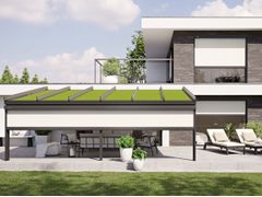 Tenda da sole a caduta cassonata con guide laterali&nbsp;MARKILUX 776/876 - MARKILUX