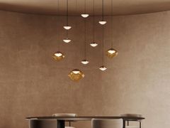 Lampada a sospensione a LED in vetro soffiato&nbsp;ANTESIA C10 CB 120  - MASIERO