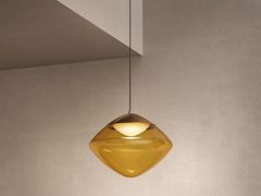 Lampada a sospensione dimmerabile a LED in vetro soffiato&nbsp;ANTESIA S1 26 - MASIERO