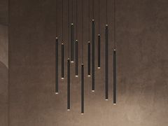 Lampada a sospensione a LED in metallo verniciato&nbsp;SERICA CLUSTER 11 - MASIERO