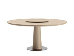 TAVOLO ROTONDO IN ROVERE CON LAZY SUSAN&nbsp;KALYSTRUS - MAXALTO, A BRAND OF B&B ITALIA SPA