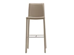 Sgabello alto in cuoio con poggiapiedi&nbsp;NUVOLA - MIDJ