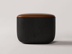 Sgabello in rovere con seduta imbottita&nbsp;ISHI - MILILAB CO.