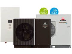 Pompa di calore ad aria/acqua&nbsp;HYDROLUTION EZY IDROSPLIT HYDROBOX R290 E R32 - MITSUBISHI HEAVY INDUSTRIES