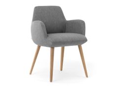 Sedia imbottita in tessuto con braccioli&nbsp;MOOD #101 M0112 - MOBITEC SYSTEMS