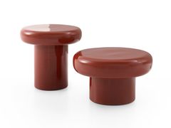 TAVOLINO ROTONDO IN CERAMICA CON BASE CENTRALE&nbsp;CLAVO - BRUGNOTTO