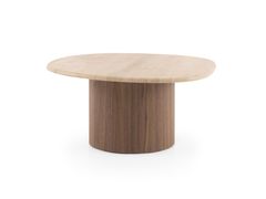 Tavolino in legno con piano in marmo&nbsp;ONDEA - BRUGNOTTO