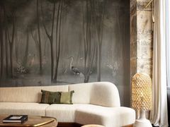 Carta da parati stampata in digitale con paesaggi&nbsp;ECHOES OF DOWN - MURALS