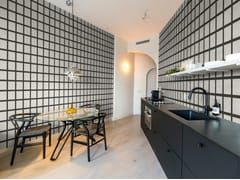 Carta da parati stampata in digitale a quadri&nbsp;LATTICE - D-SEGNO STUDIO