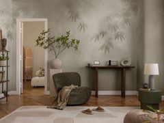 Carta da parati stampata in digitale con motivi floreali&nbsp;MIST GARDEN - MURALS