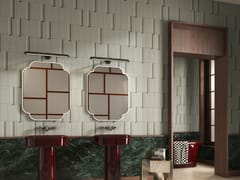 Carta da parati stampata in digitale effetto 3D&nbsp;REGOLI - D-SEGNO STUDIO