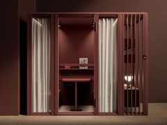 Cabina ufficio acustica multiposto&nbsp;MODULAR MEET 2x1,5 - MUTE