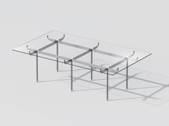 Tavolo da riunione rettangolare in vetro&nbsp;CONNEXA - ITOKI CORPORATION