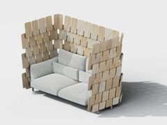 Divano lineare in tessuto con schienale alto&nbsp;PIGNA - ITOKI CORPORATION