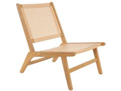 Poltrona da interno e da esterno in legno massello di acacia e rattan&nbsp;AGUILARES - NORDLYS