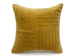 Cuscino in velluto di cotone giallo senape OEKO-TEX�&nbsp;ANDORJA - NORDLYS