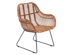 Poltrona in metallo e rattan naturale&nbsp;JAIPUR - NORDLYS