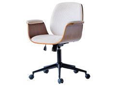Sedia da ufficio in legno e velluto a coste&nbsp;KOLDING - NORDLYS
