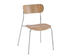 Sedia in metallo e legno&nbsp;LINCOLN - NORDLYS