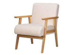 POLTRONA IN LEGNO MASSELLO E BOUCL�&nbsp;LOUIS - NORDLYS
