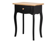 Comodino in legno nero con 1 cassetto&nbsp;MONTAIGNE - NORDLYS