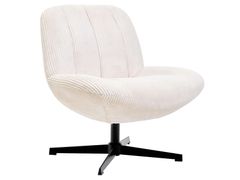 Poltroncina girevole in velluto&nbsp;NAMSOS - NORDLYS