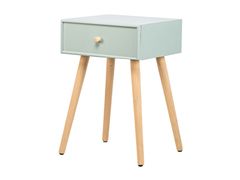 COMODINO CON 1 CASSETTO IN LEGNO DI FAGGIO VERDE MENTA&nbsp;NARITA - NORDLYS