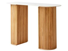 Consolle in legno con piano effetto marmo&nbsp;PIREUS - NORDLYS